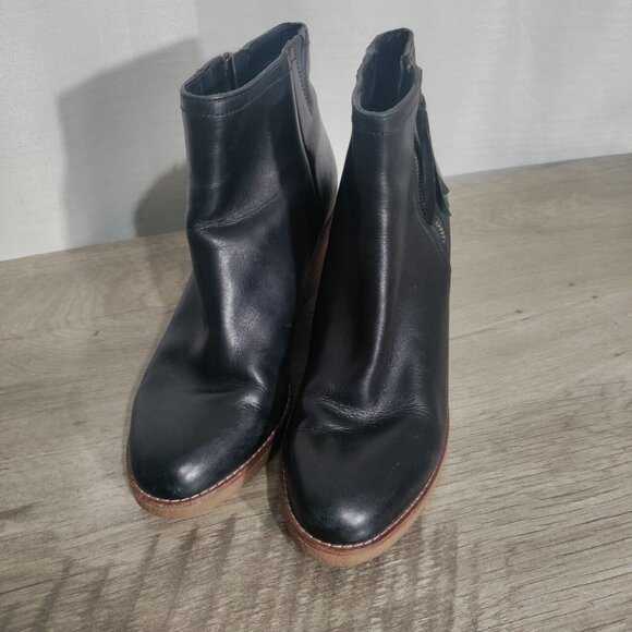 Cole Haan Women's Black Auden Short Waterproof Wedge Ankle Boot Bootie 10B - Picture 3 of 11